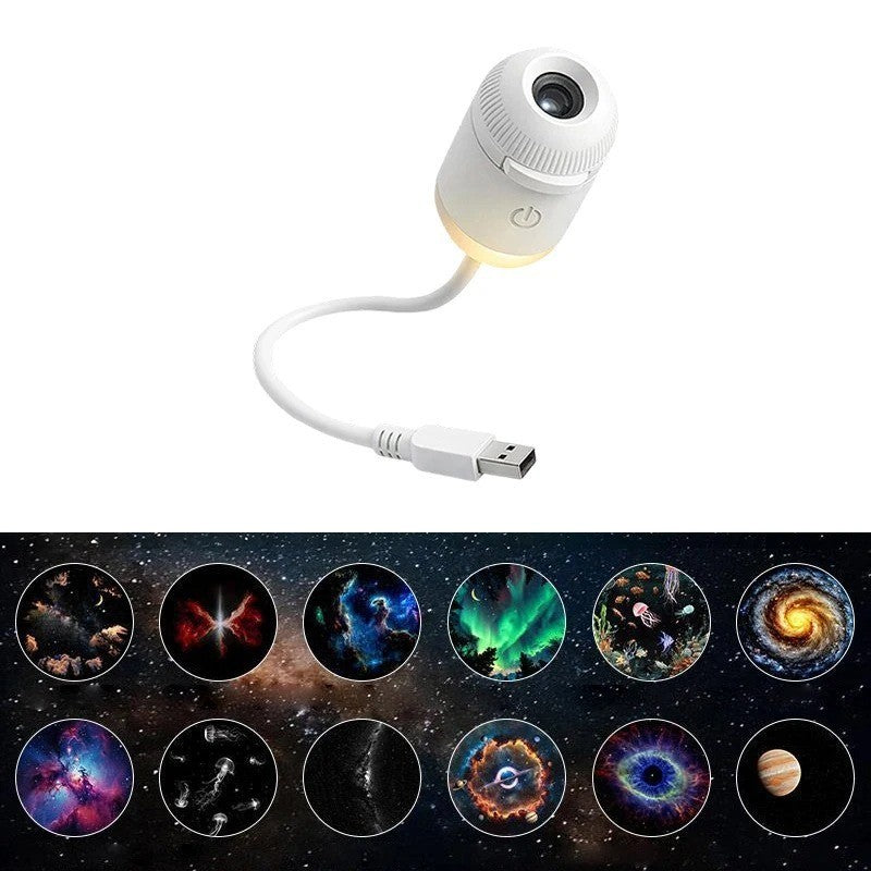Galaxy Projector Night Light – USB Star Light for Bedroom & Car