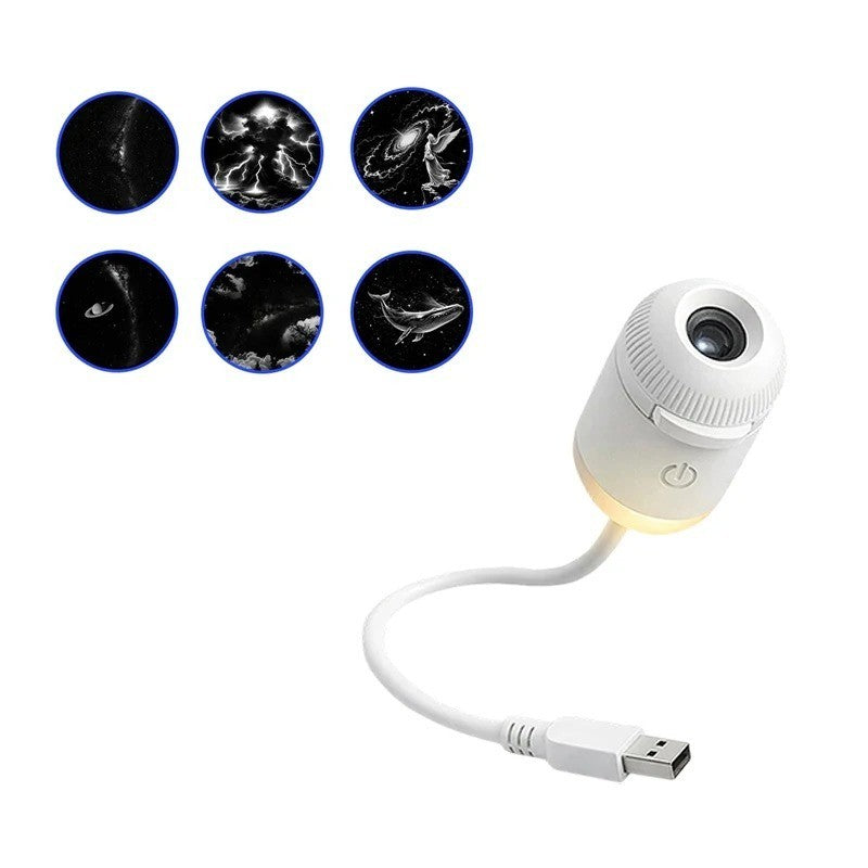 Galaxy Projector Night Light – USB Star Light for Bedroom & Car