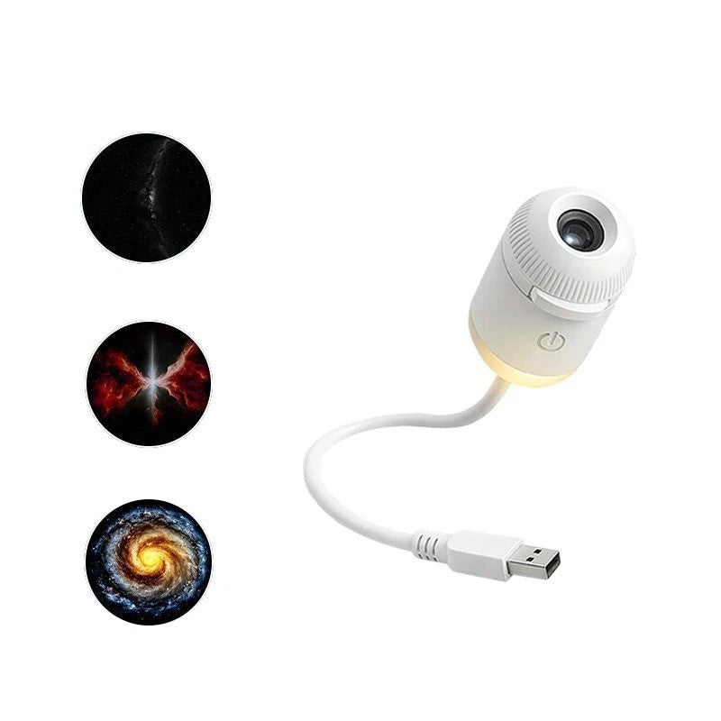 Galaxy Projector Night Light – USB Star Light for Bedroom & Car