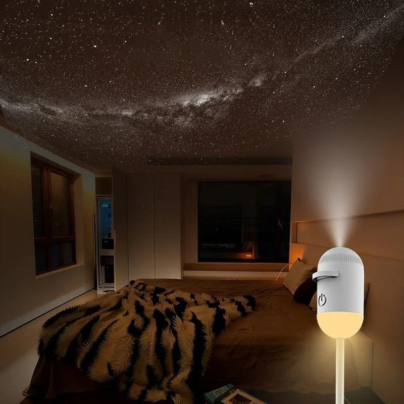 Galaxy Projector Night Light – USB Star Light for Bedroom & Car