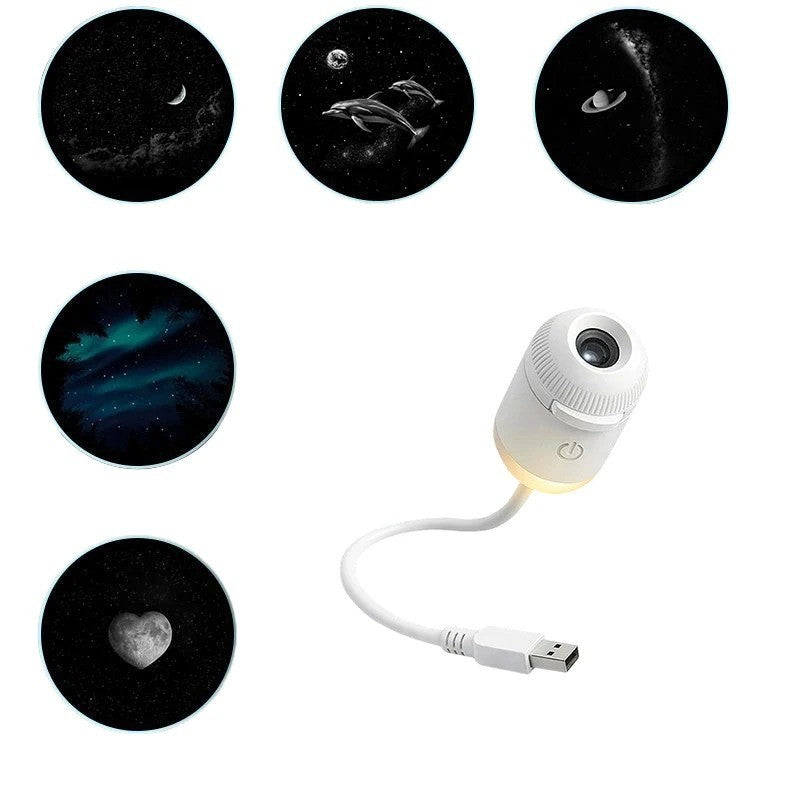 Galaxy Projector Night Light – USB Star Light for Bedroom & Car