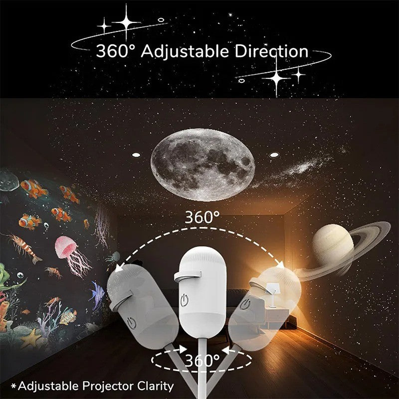 Galaxy Projector Night Light – USB Star Light for Bedroom & Car