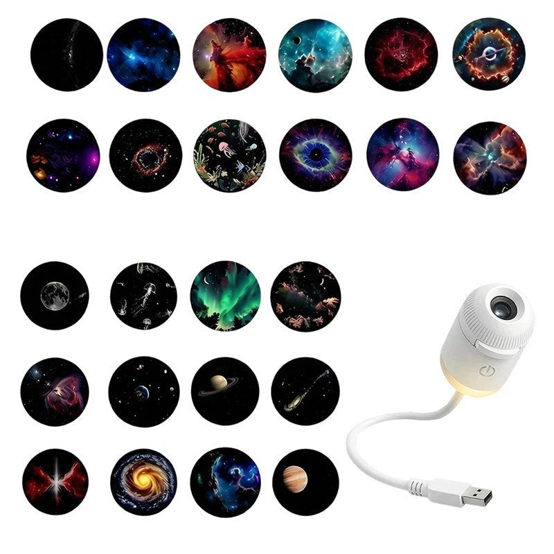 Galaxy Projector Night Light – USB Star Light for Bedroom & Car