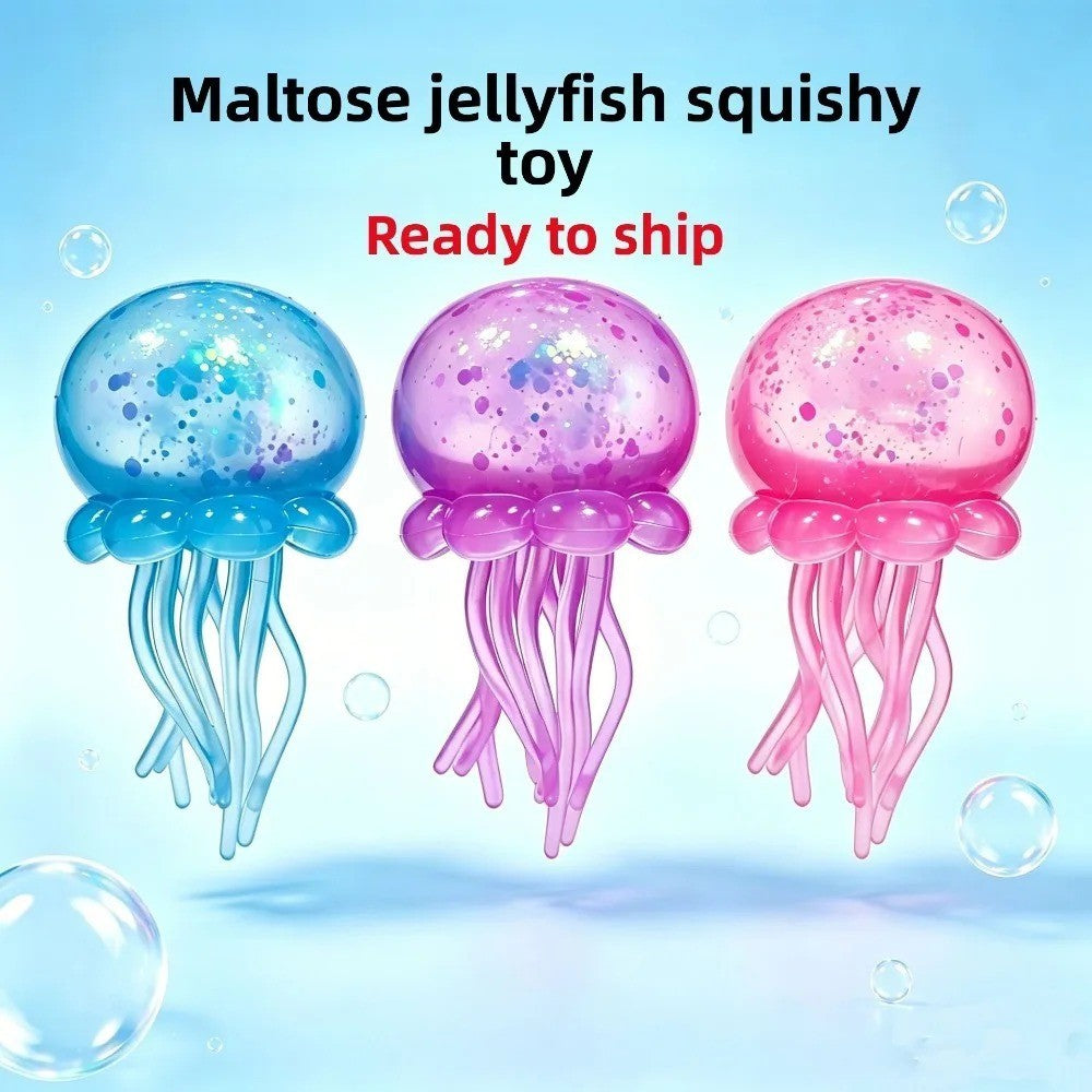 Maltose Jellyfish Squishy Stress Relief Squeeze Toy Sensory Fidget Kids Adults